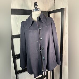 A.P.C. Rue Madame Navy MARIANNE Wool Blend Peacoat Size 36/Small Barely Worn